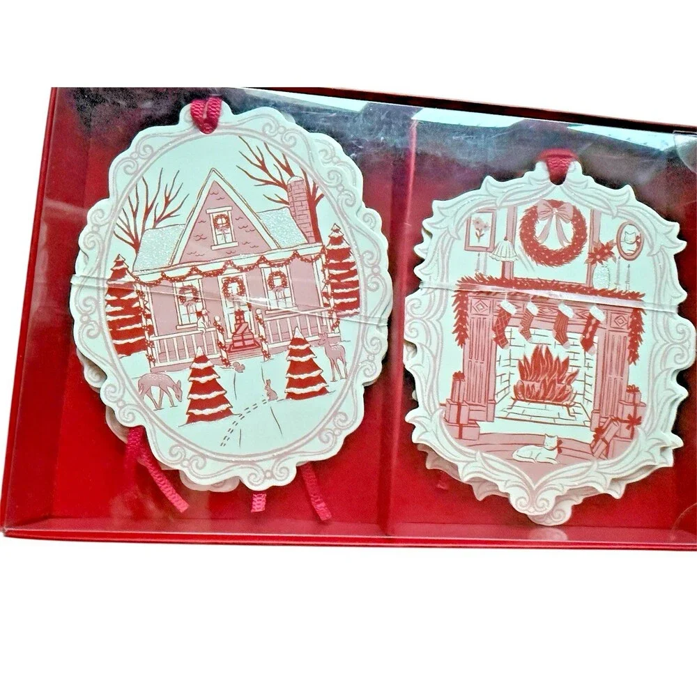 Lady Jayne Die Cut Christmas Gift Tags 4 Designs 16 Count Red 3x4